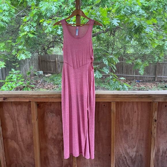 Free People Beach Pink Side Cutout Maxi Dress Sleeveless Size S - Picture 1 of 9